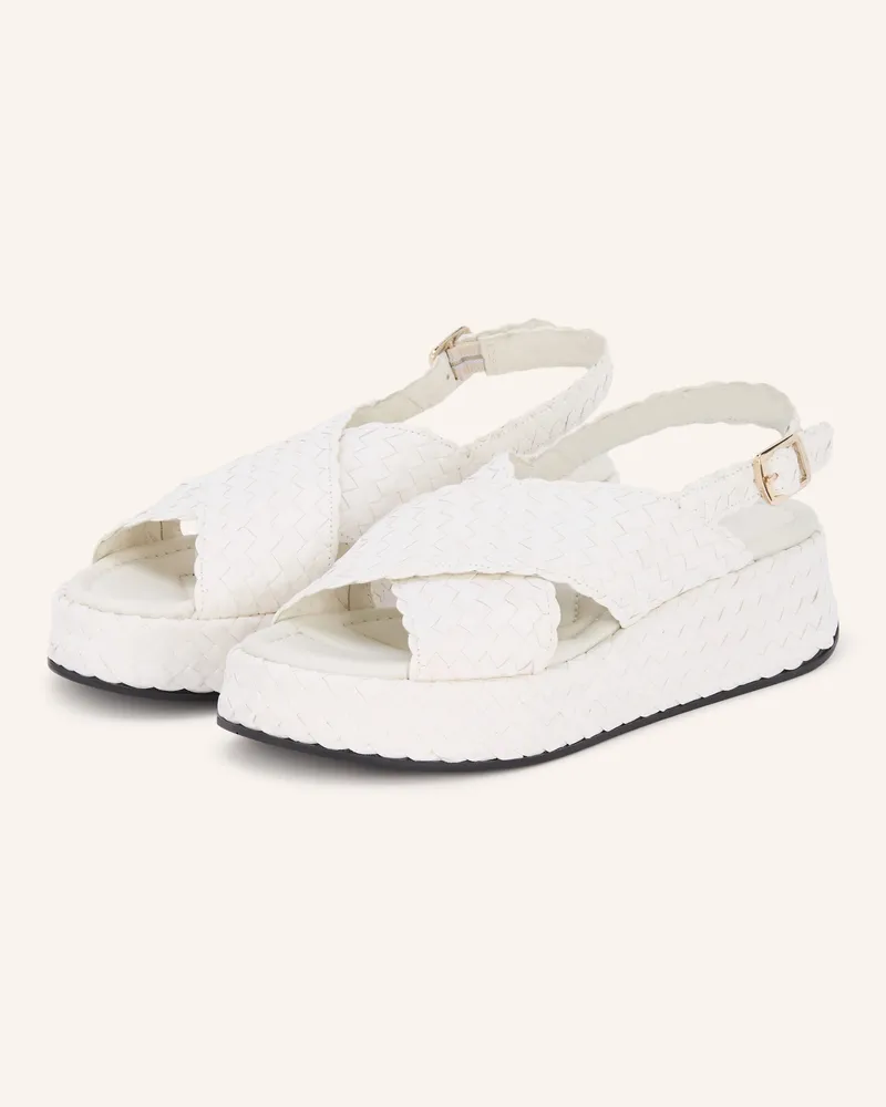 Pons Quintana Plateau-Sandalen Maui weiss Weiss