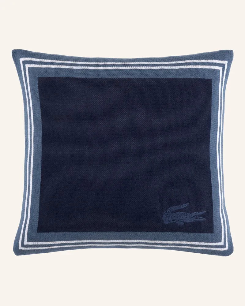 Lacoste Dekokissenhülle Lframe blau Dunkelblau