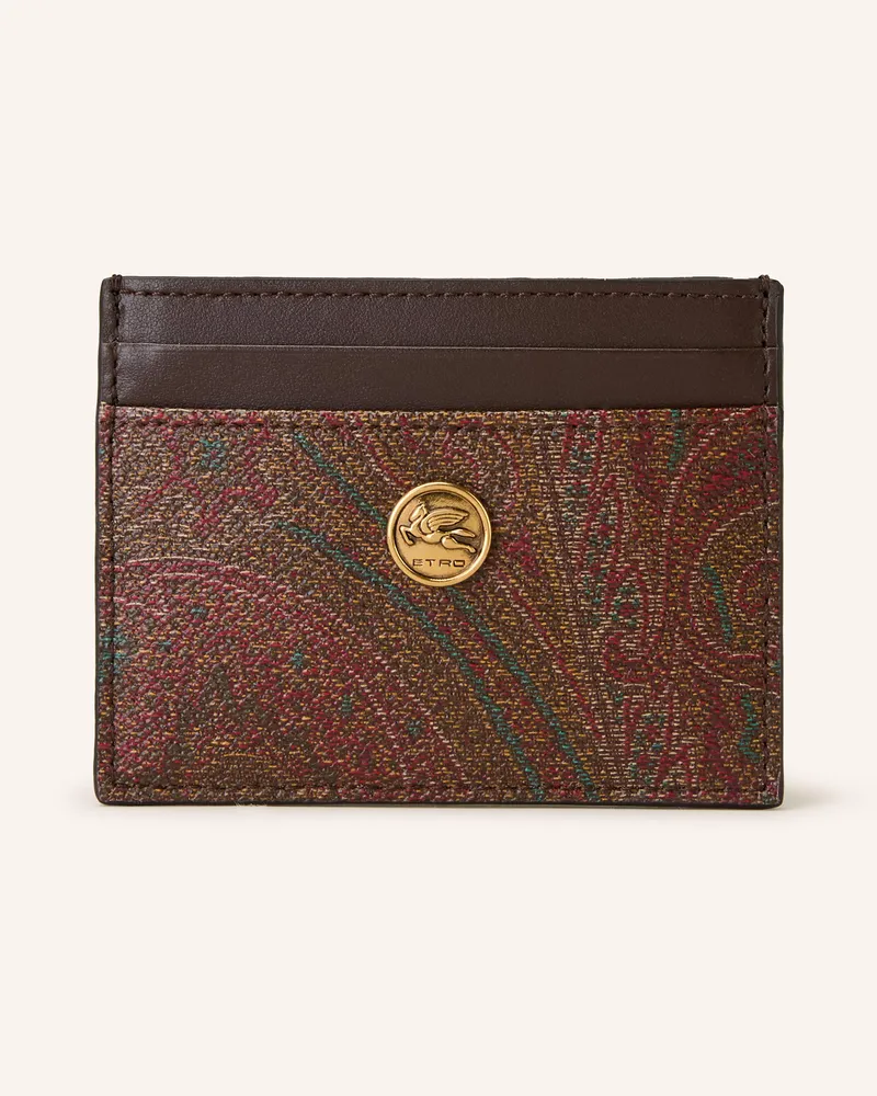 Etro Kartenetui Dunkelbraun