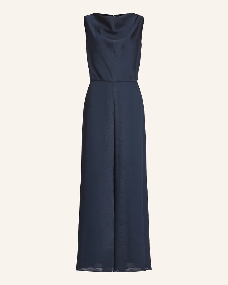 Swing Jumpsuit Aus Satin blau Dunkelblau