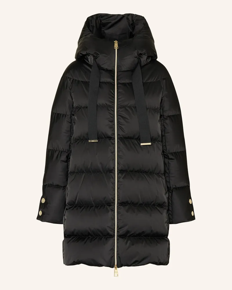 Herno Daunenmantel schwarz Schwarz