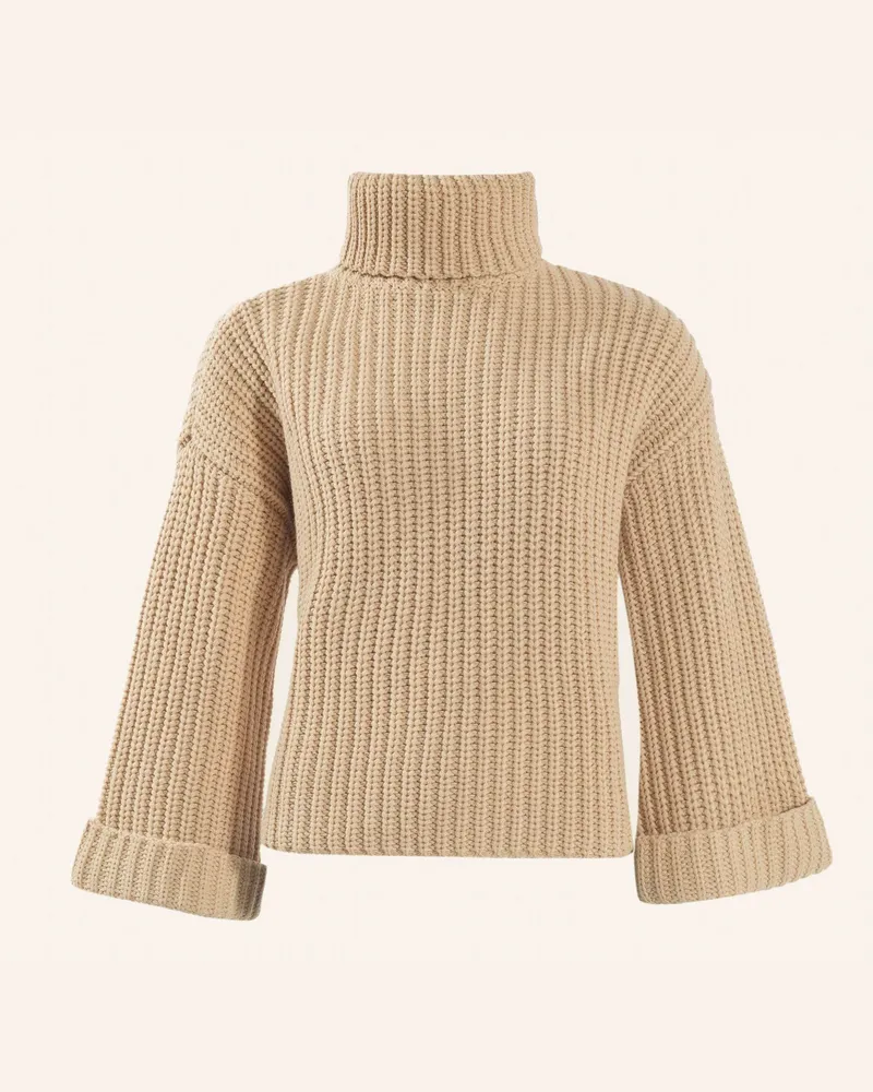 ADLYSH CHUNKY ROLLKRAGEN PULLOVER Beige