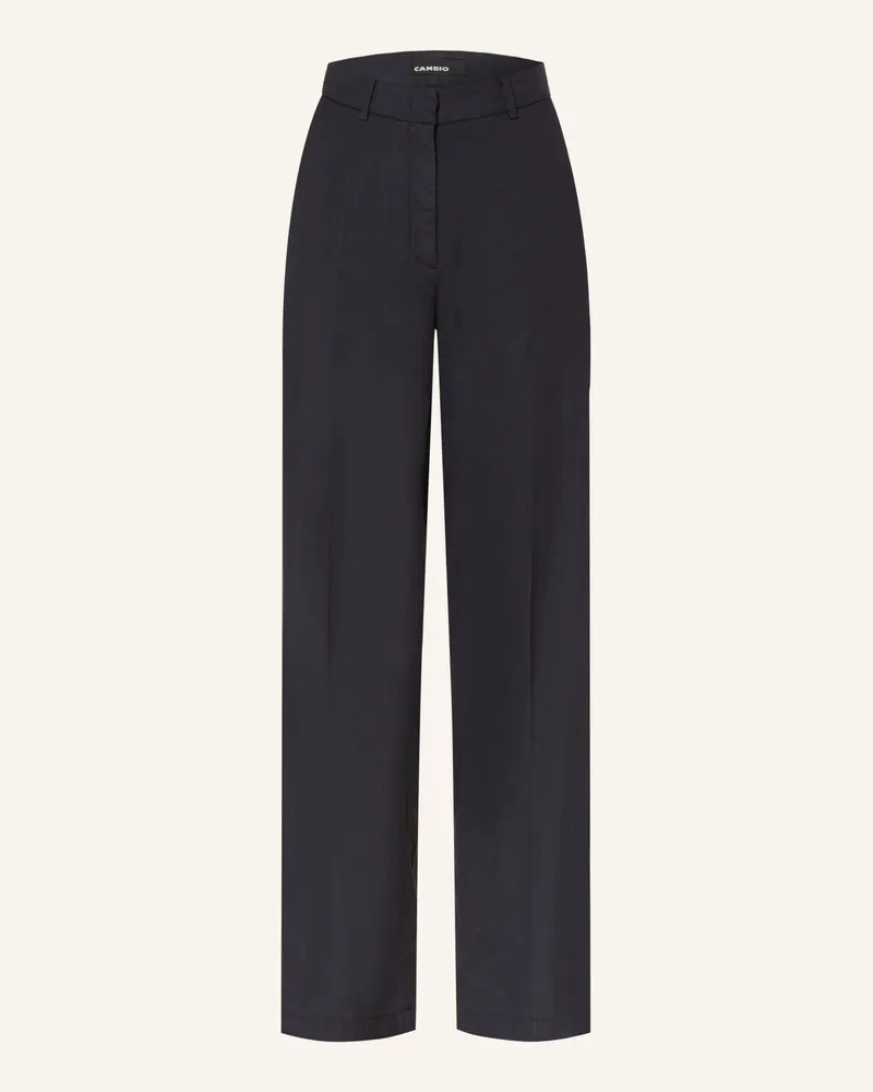 Cambio Marlenehose MIRA mit Leinen Schwarz