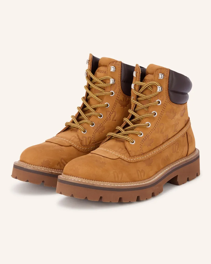 Dsquared2 Schnürboots braun Cognac