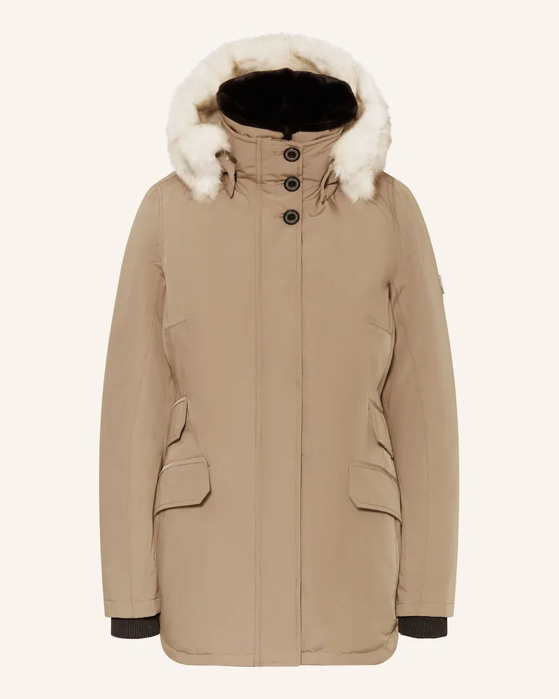 Wellensteyn Jacke ENTERPRISE mit abnehmbarem Kunstfell Beige
