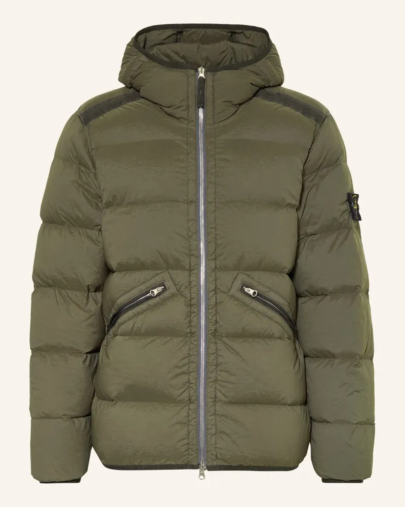 Stone Island Daunenjacke Gruen