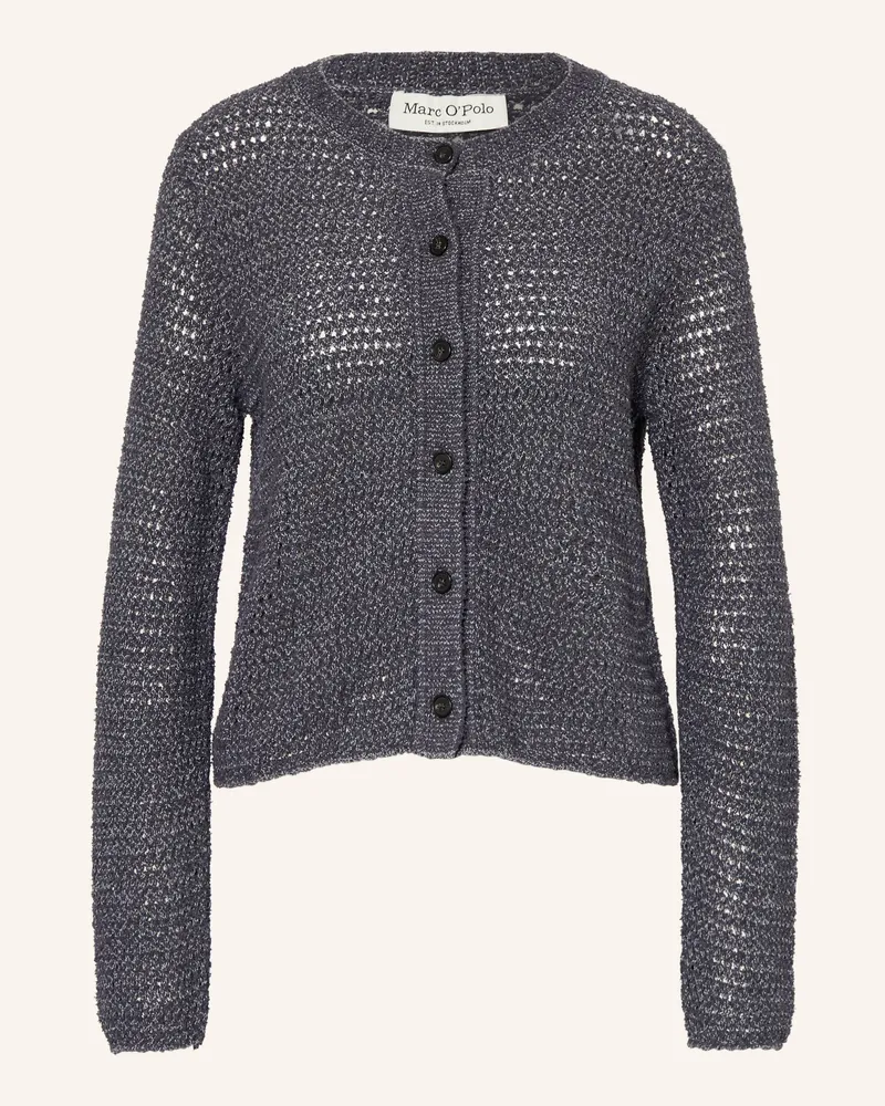 Marc O'Polo Strickjacke blau Dunkelblau