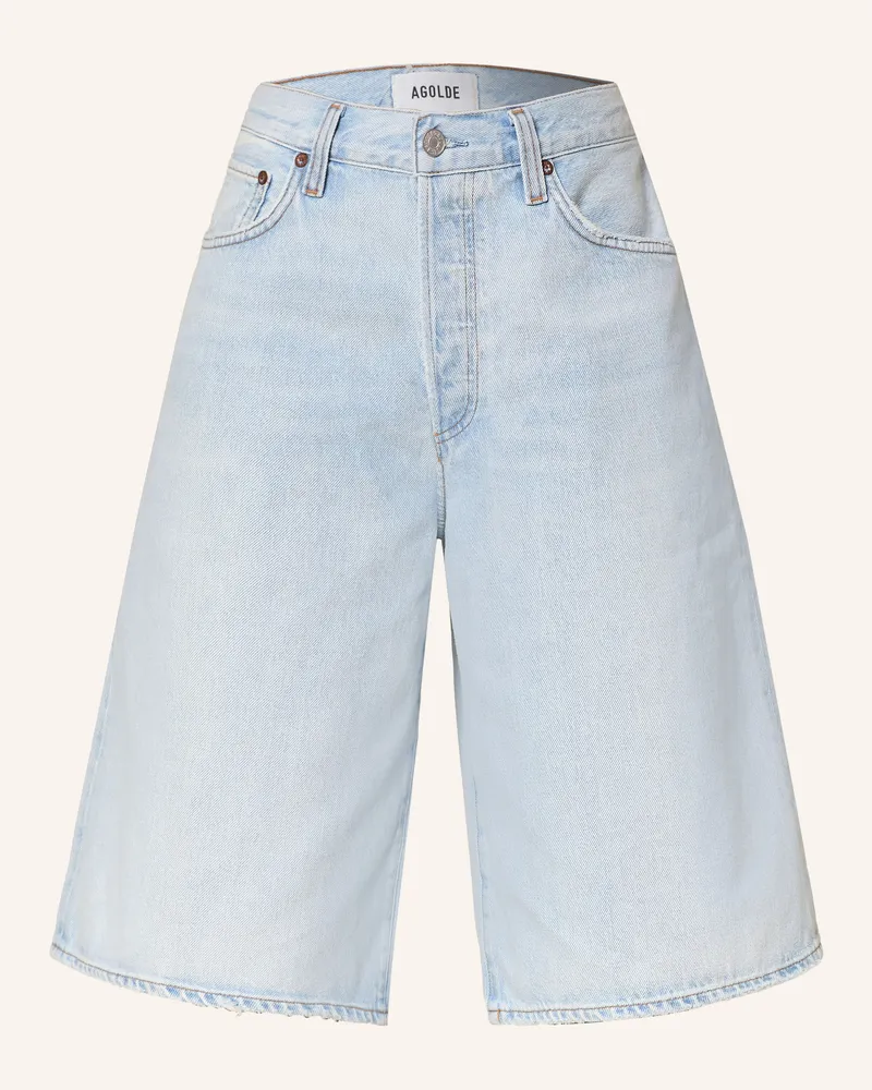 AGOLDE Jeans-Bemudas Ramona blau Tangent