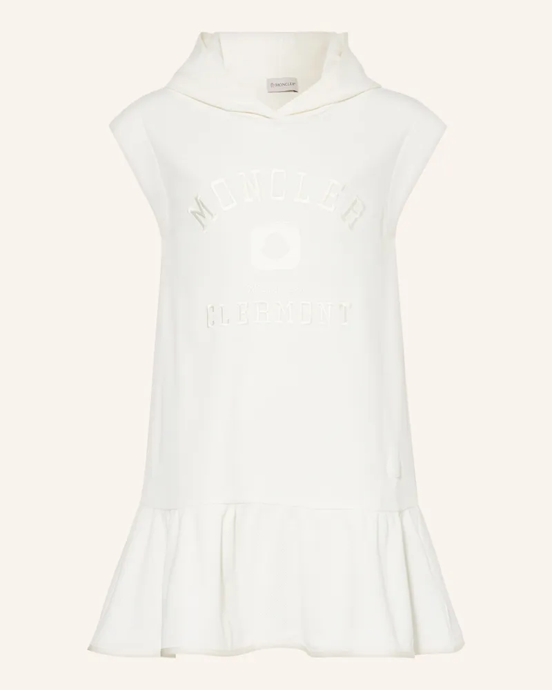 Moncler Hoodie-Kleid Ecru