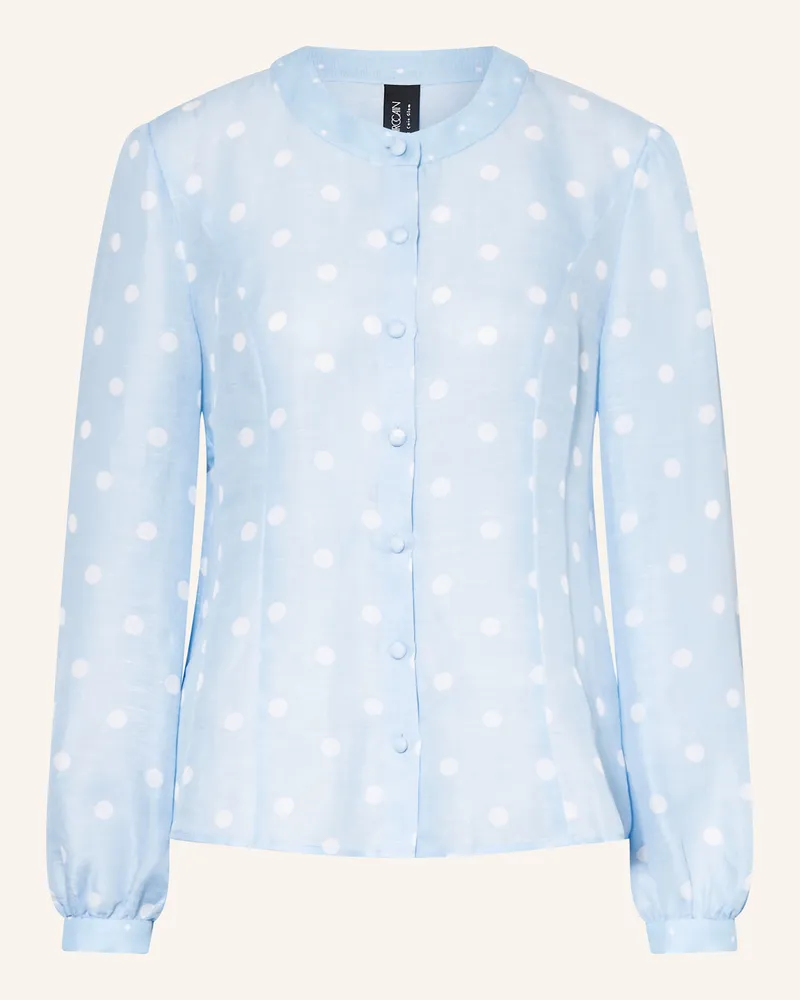 Marc Cain Bluse Mit Leinen Und Seide blau 326