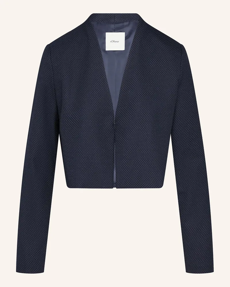 S.Oliver Kastenjacke blau Dunkelblau