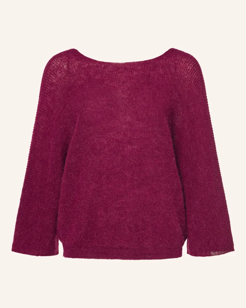 ba&sh Pullover Isaac Mit Mohair Und Schmucksteinen rot Dunkelrot