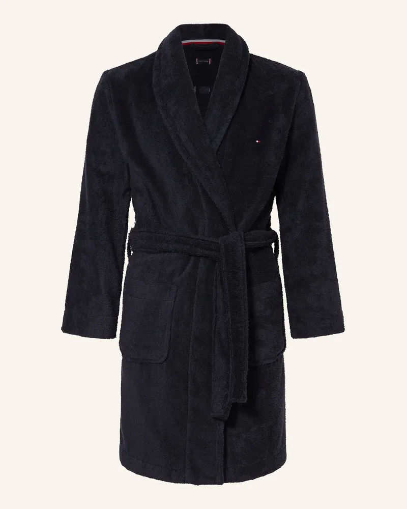 Tommy Hilfiger Bademantel blau Dunkelblau