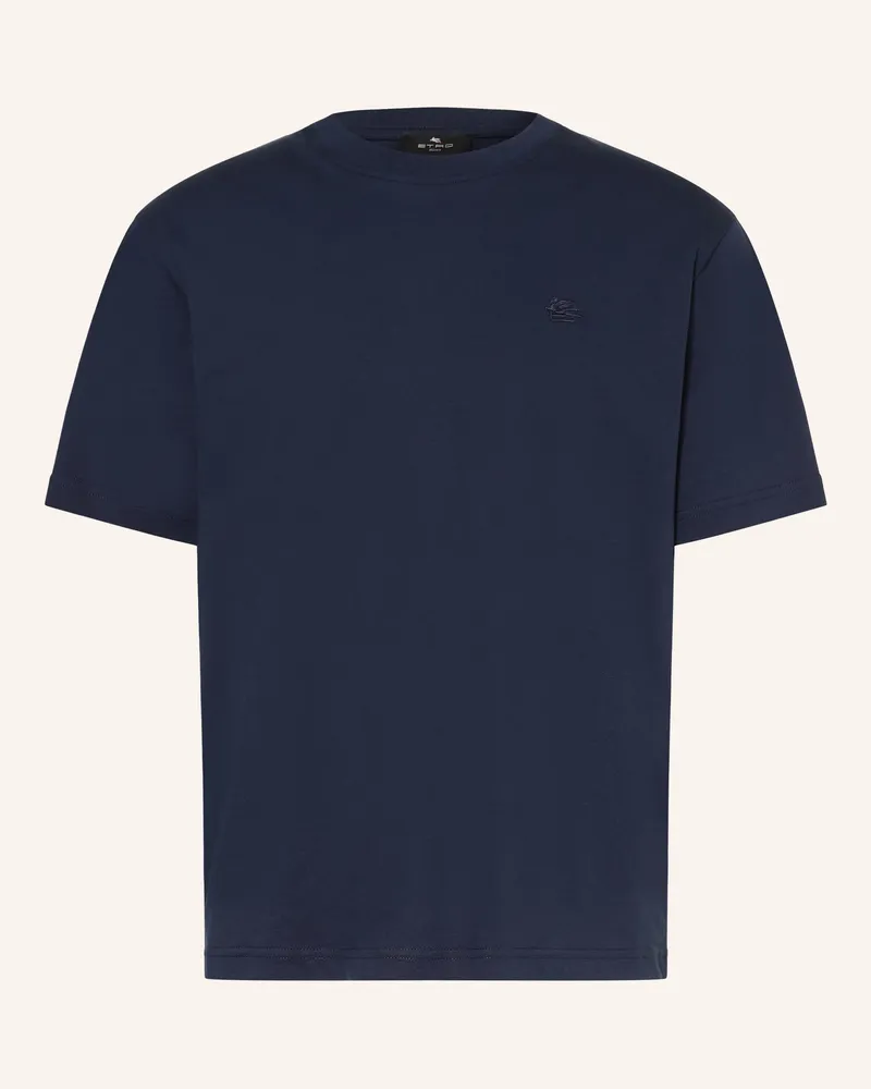 Etro T-Shirt blau Dunkelblau
