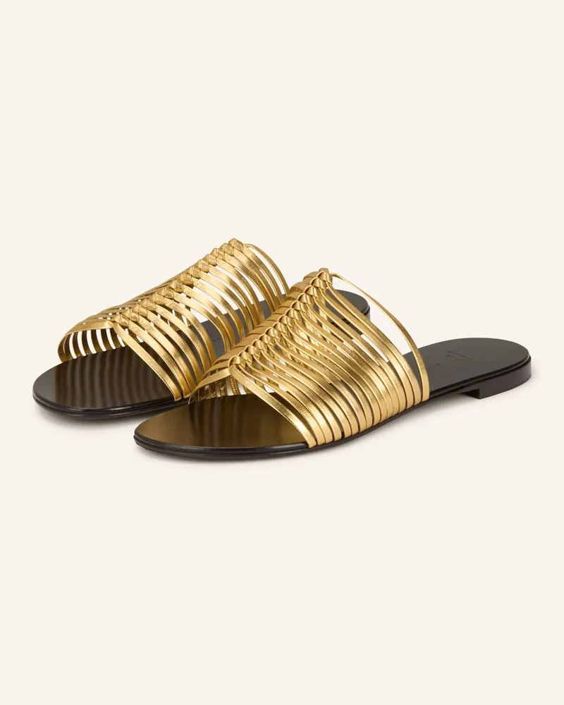 Giuseppe Zanotti Pantoletten Savoia gold Gold