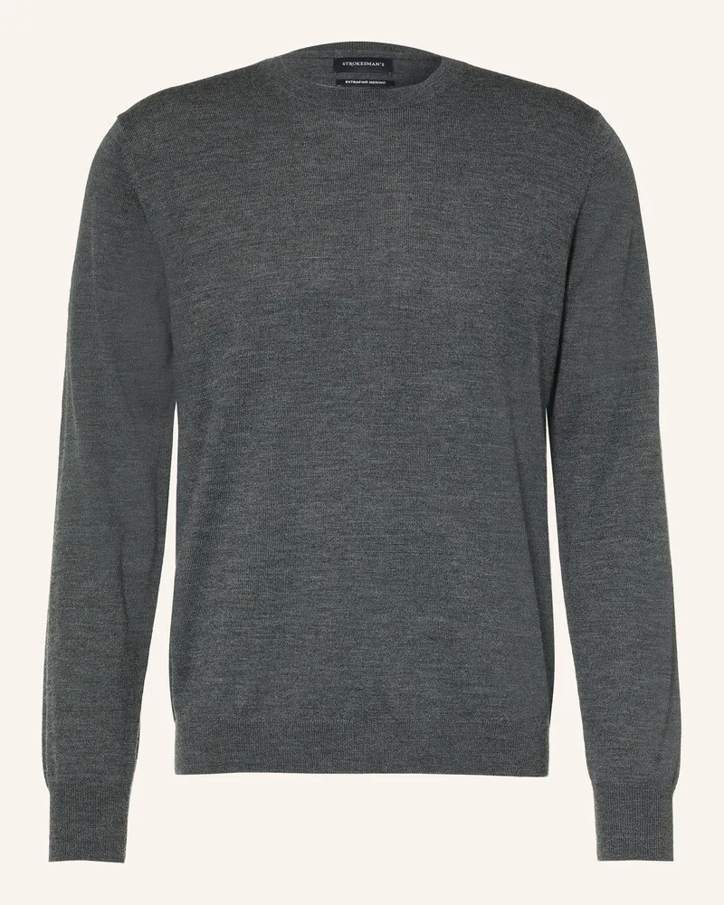 Strokesman's Strokesman Pullover Aus Merinowolle grau Dunkelgrau