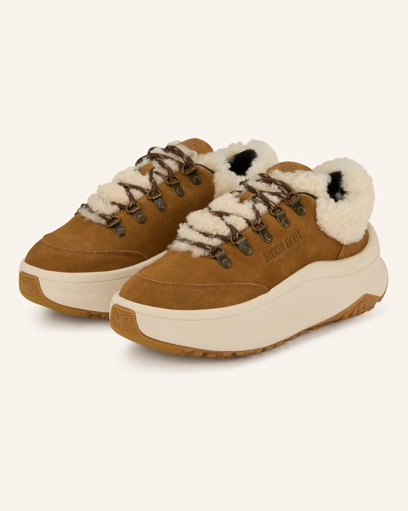Moon Boot Sneaker MOON247 CITY SHEARLING Cognac