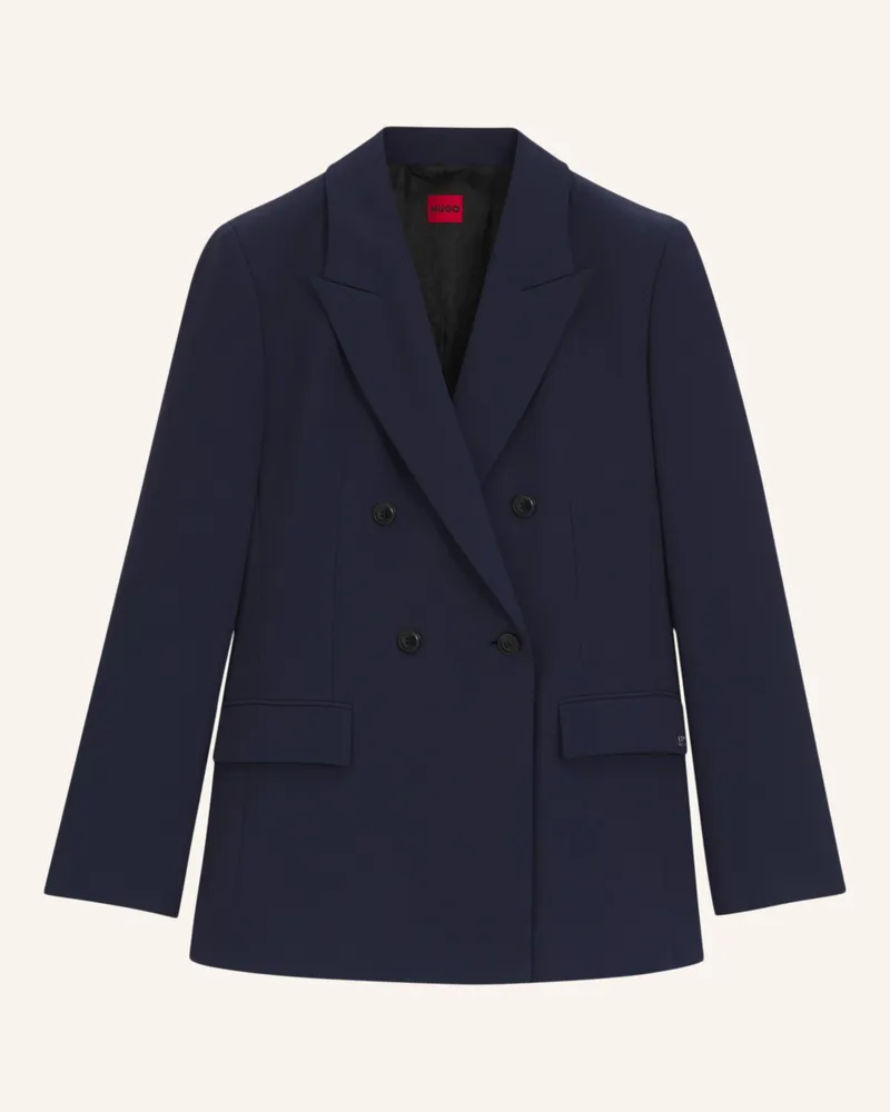 HUGO BOSS Blazer AMILEA Relaxed Fit Dunkelblau