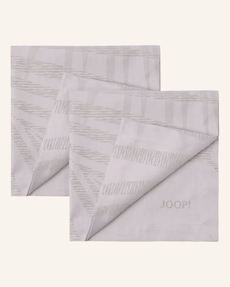 JOOP! 2er-Set Servietten J!LEAF Creme