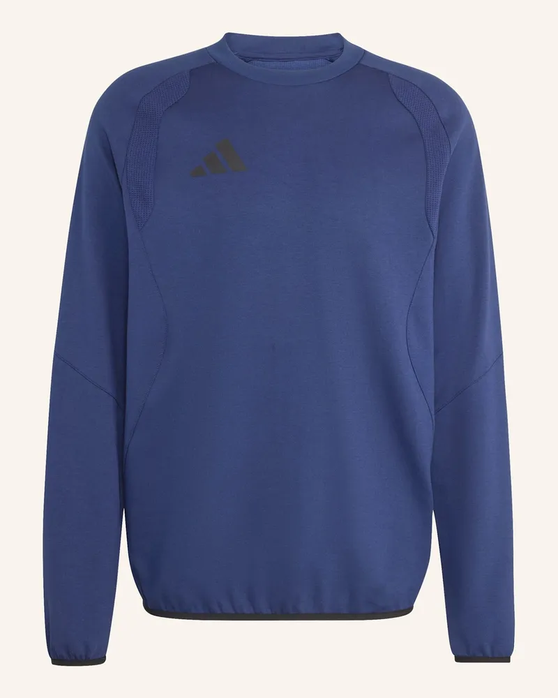 adidas Tiro Travel Sweatshirt, Rundhalsausschnitt blau Schwarz
