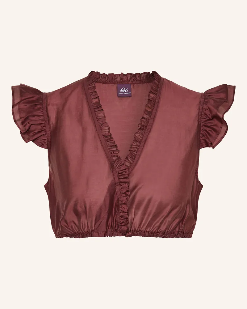 Spieth & Wensky Dirndlbluse Fran rot Fuchsia