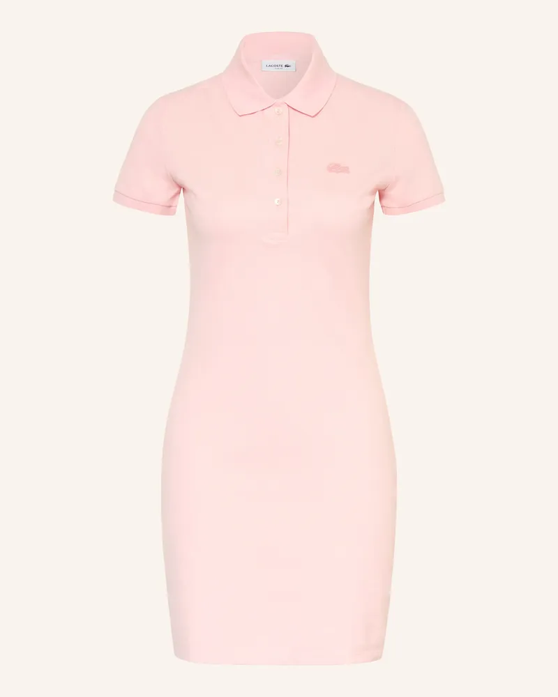 Lacoste Piqué-Polokleid rosa Rosé
