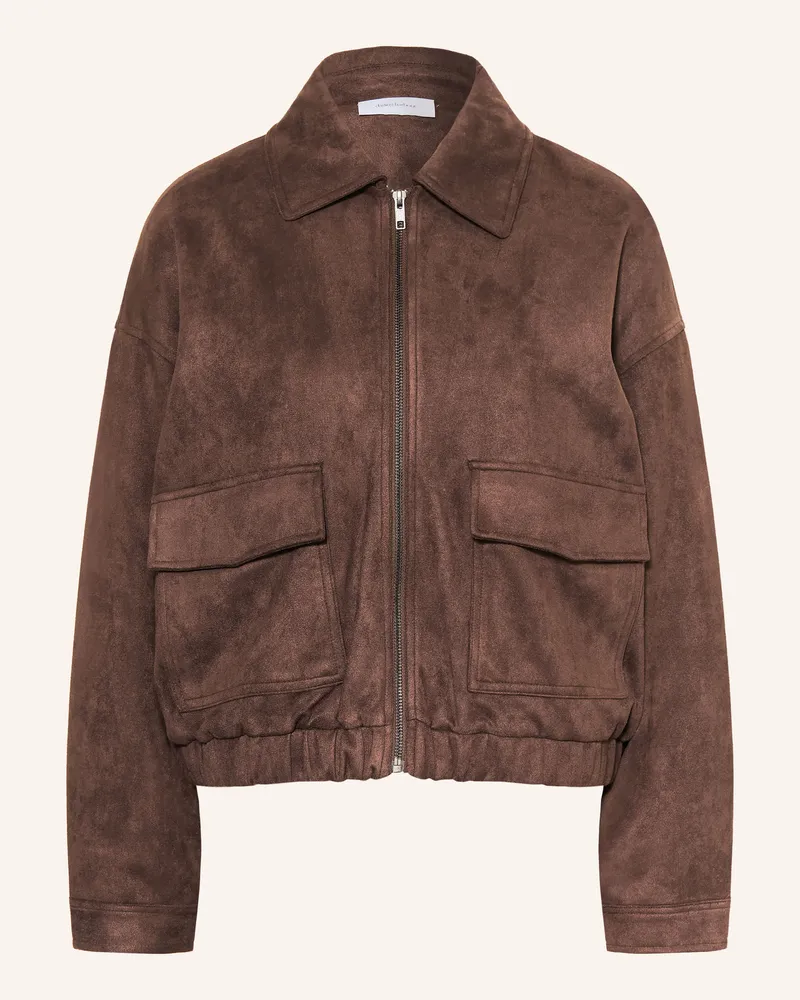 Darling Harbour Jacke In Lederoptik braun Dark