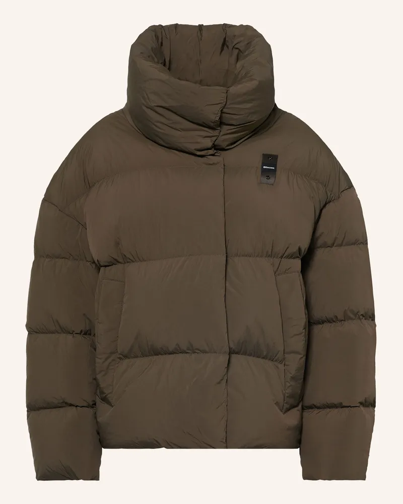 Blauer Daunenjacke Ross braun Dunkelbraun