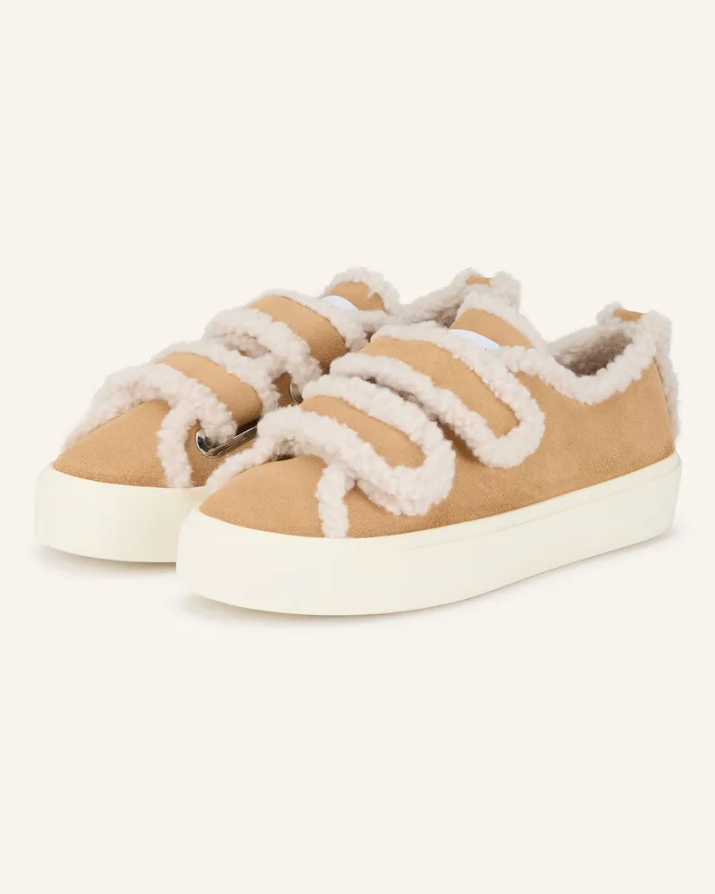INUIKII Sneaker VELCRO LOW Hellbraun