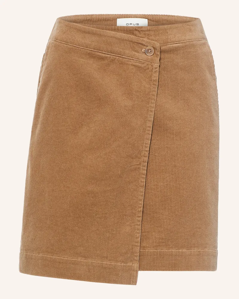 OPUS Wickelrock Realba Aus Cord braun Beige