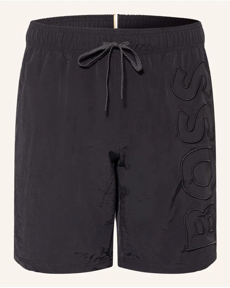 HUGO BOSS Badeshorts WHALE Schwarz