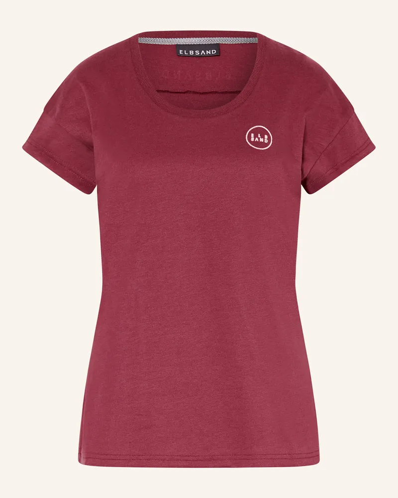 ELBSAND T-Shirt RAGNE Dunkelrot