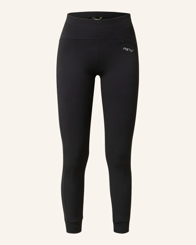 me°ru' 7/8-Outdoor-Tights Hollis schwarz Schwarz