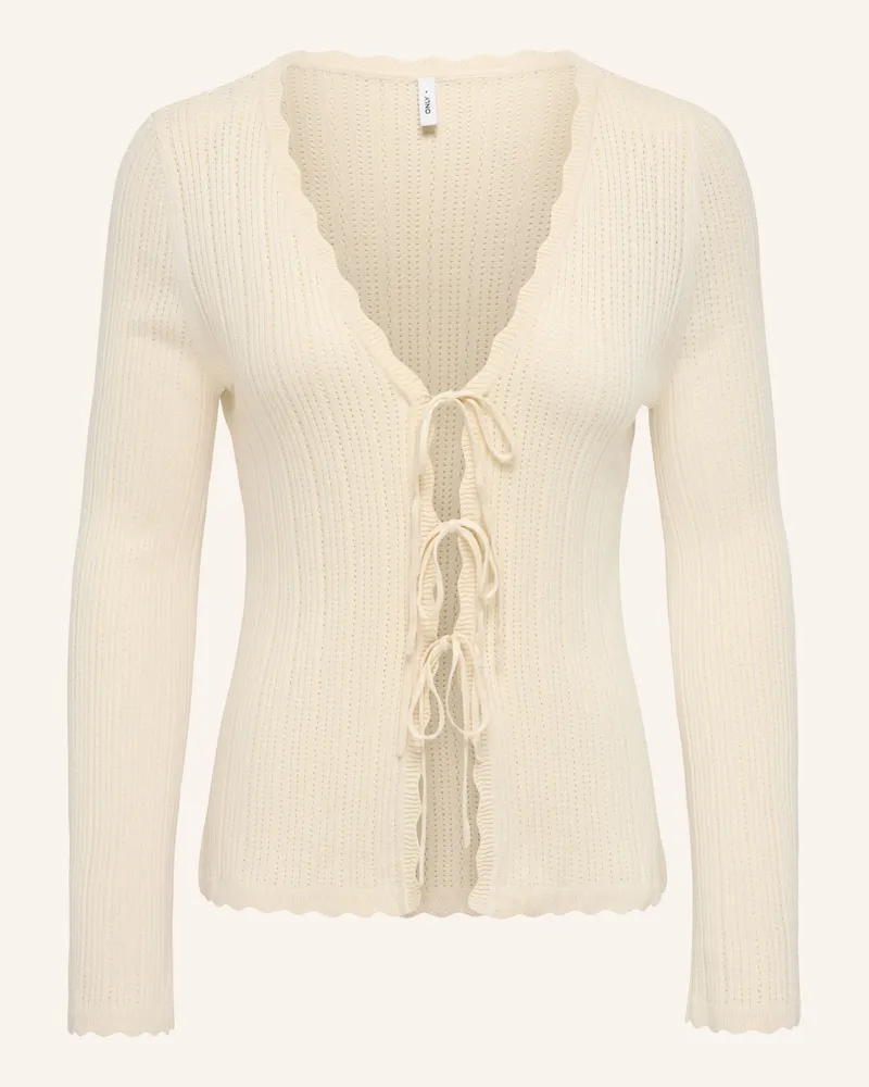only Strickjacke weiss Creme