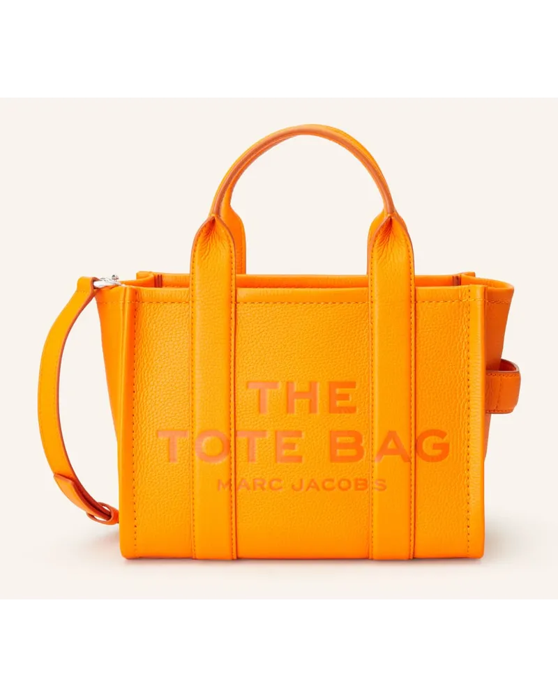 Marc Jacobs Shopper THE SMALL TOTE BAG LEATHER Orange