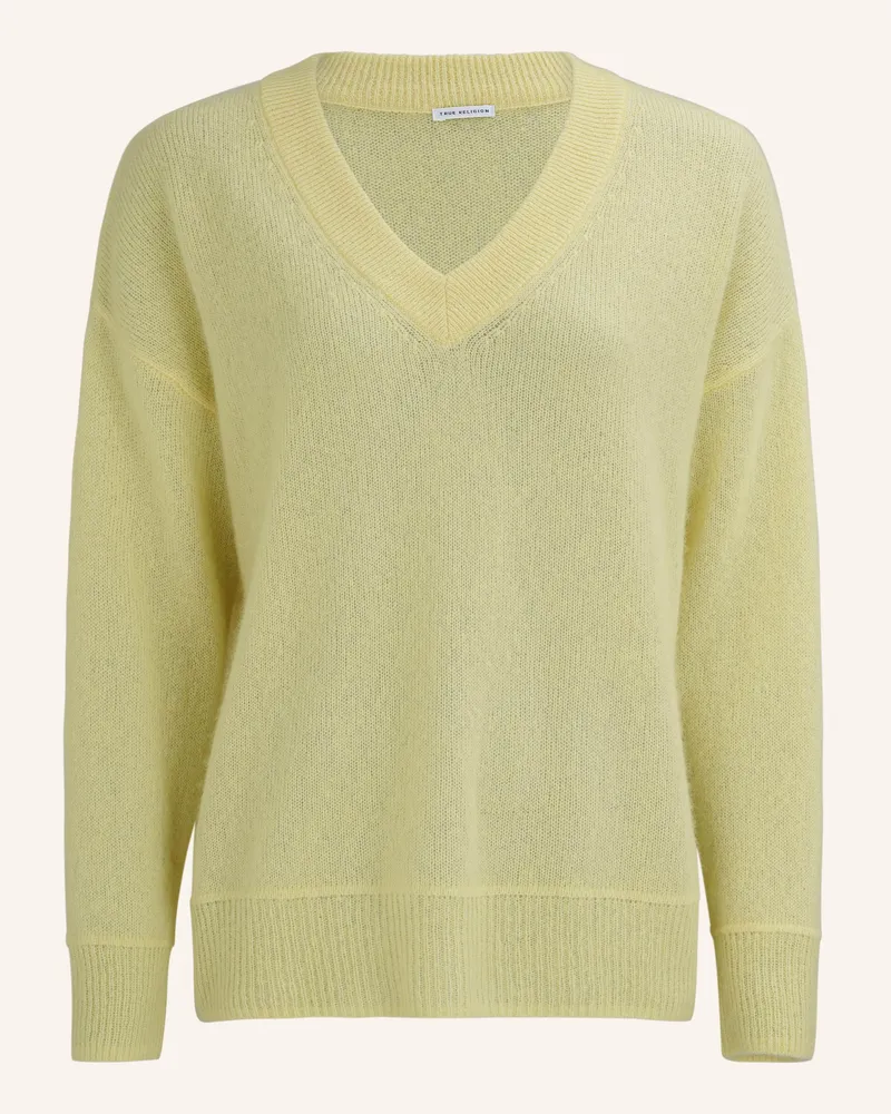 True Religion Pullover V-Neck AMARA Gelb