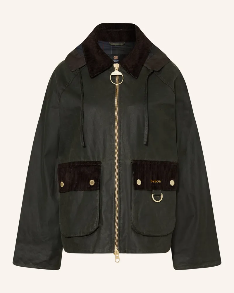 Barbour Jacke Carville Mit Abnehmbarer Kapuze gruen Dunkelgrün