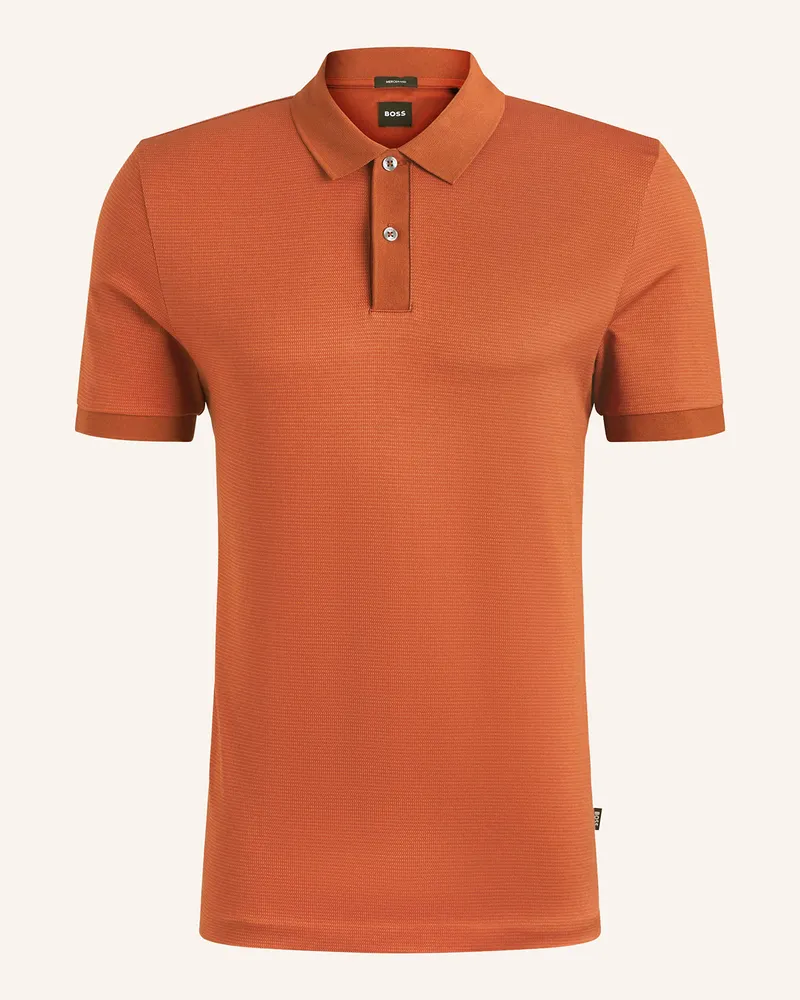 HUGO BOSS Jersey-Poloshirt PARLAY Dunkelorange