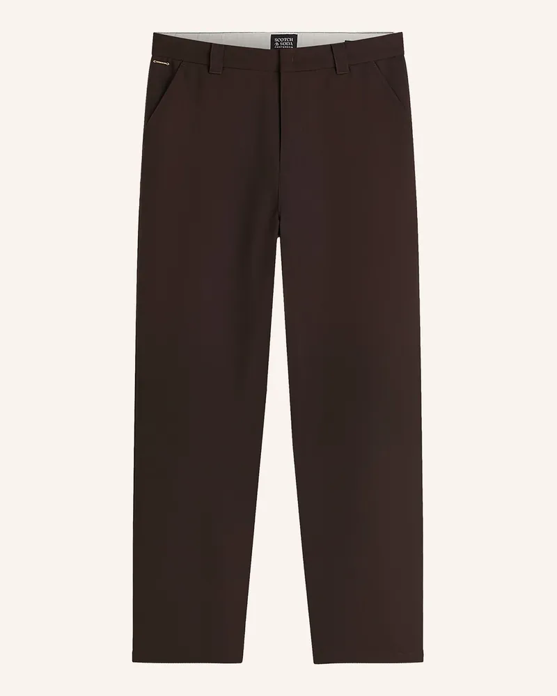 Scotch&Soda Chino Harper Relaxed Tapered Fit braun Dunkelbraun