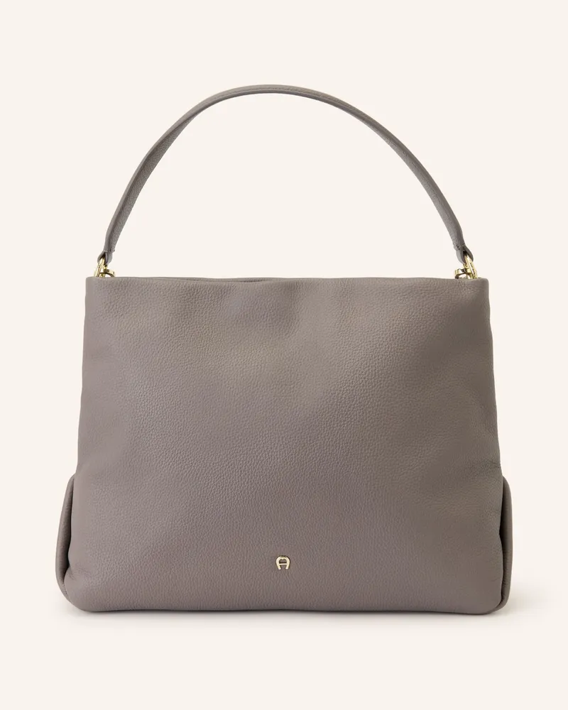 Aigner Beuteltasche Paola Medium grau Dunkelgrau