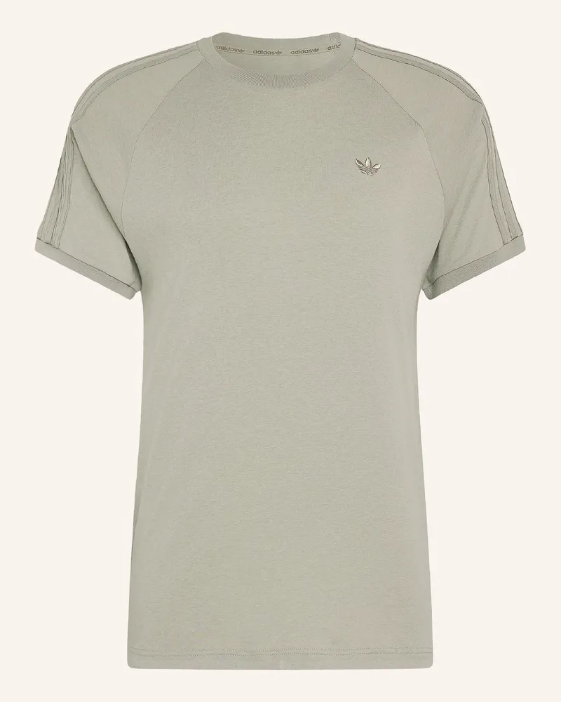 adidas T-Shirt 3-Streifen gruen Hellgrün