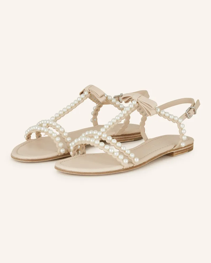 Kennel & Schmenger Sandalen ELLE mit Schmuckperlen Weiss