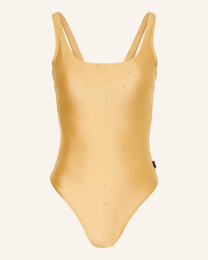 GOLDBERGH Badeanzug Breezea Mit Schmucksteinen gold Gold