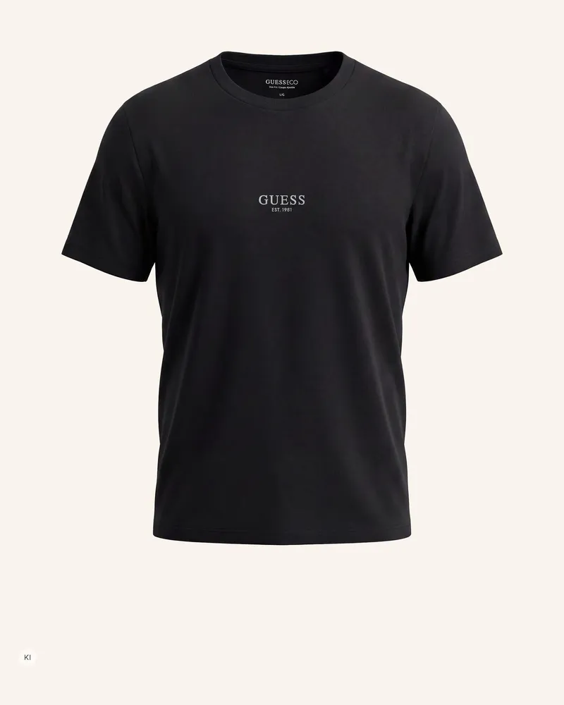 Guess T-Shirt schwarz Schwarz