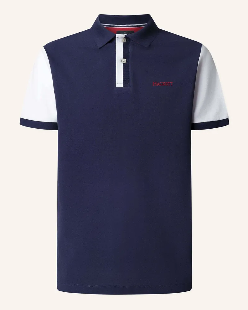 Hackett Poloshirt HERITAGE QUAD PC NBR Blau