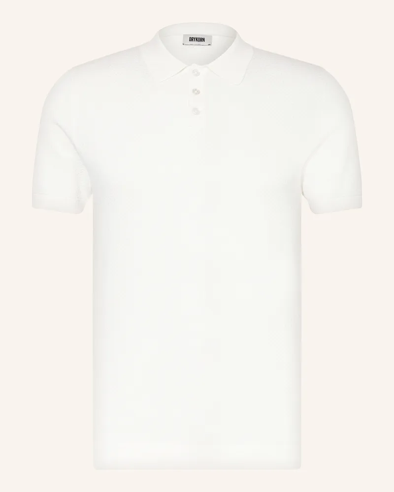 Drykorn Strick-Poloshirt Triton Regular Fit weiss Ecru