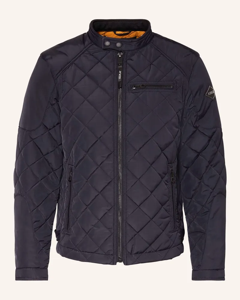 Replay Steppjacke Blau