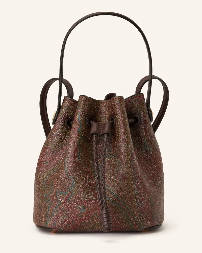 Etro Beuteltasche braun Dunkelbraun