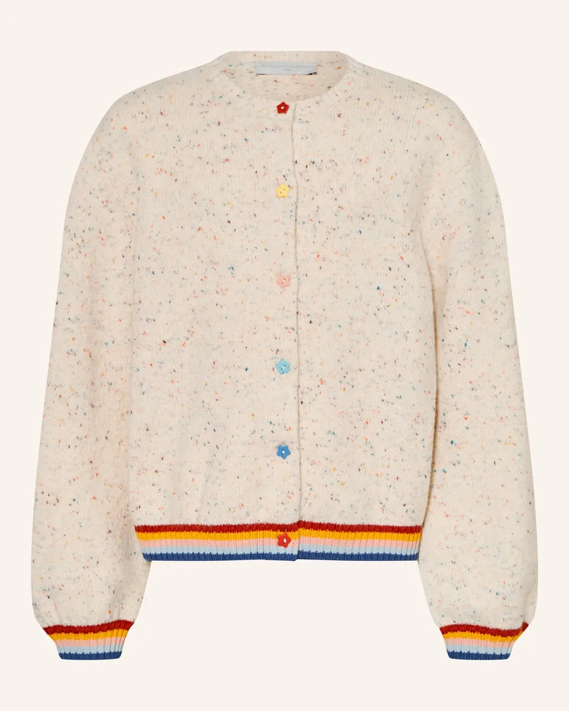 Stella McCartney Kids Strickjacke weiss Ecru