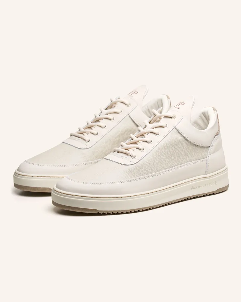 Filling Pieces Low Top Sneaker Tech Crumbs weiss Taupe